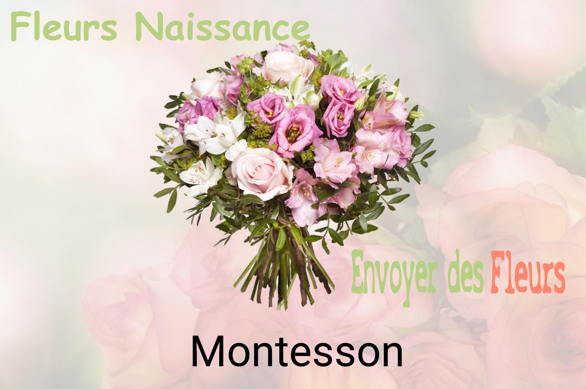 Bouquet de fleurs de naissance livré à Montesson